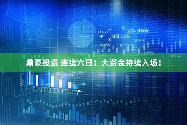 鼎豪投资 连续六日！大资金持续入场！